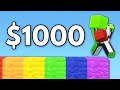 Minecraft YouTubers VS $1,000 Challenges