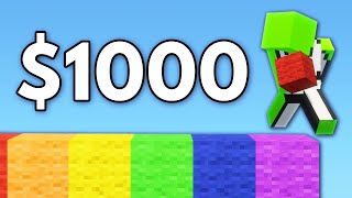 Minecraft YouTubers VS $1,000 Challenges