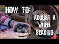 Backyard Mechanic 14: How to adjust a wheel bearing. Nissan GU Patrol.