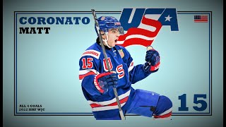 Matt Coronato (#15) ● ALL 4 Goals 2022 IIHF WJC - Highlights (HD)