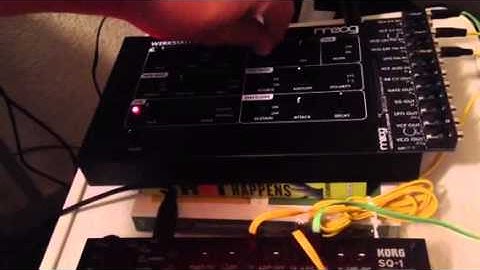 Korg SQ-1 sequencing Moog Werkstatt