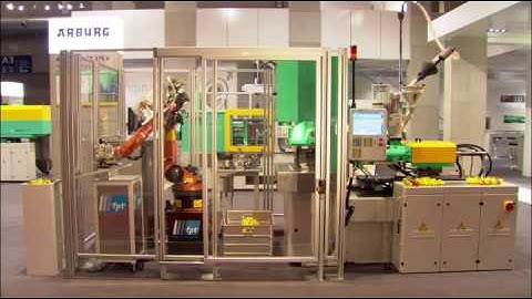 Six-axis robotic system for more flexible injection moulding
