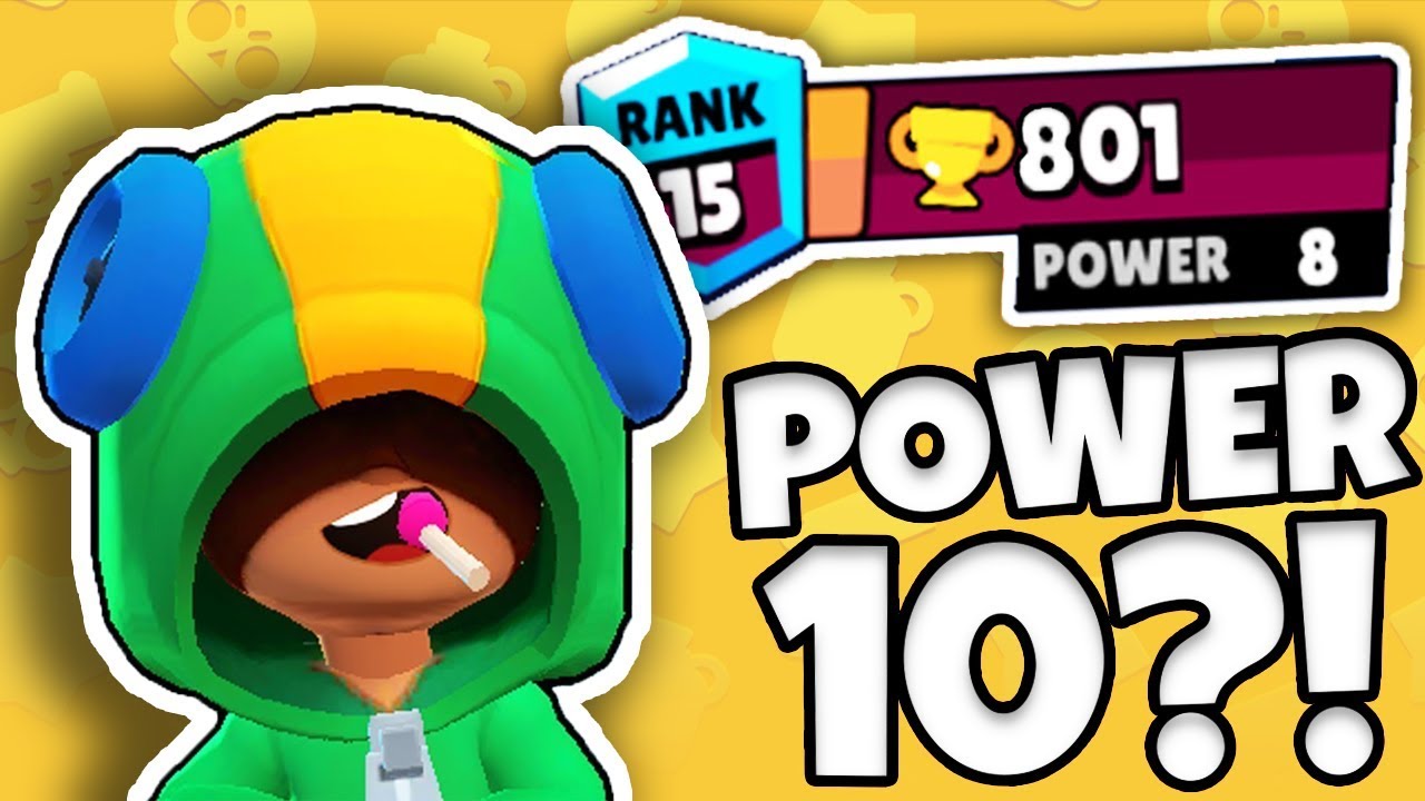 I Get Leon To Power 10 Brawl Stars Youtube - cat leon brawl stars