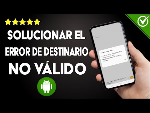 ¿Cómo solucionar &#039;uno o varios destinatarios no son válidos&#039; en ANDROID?