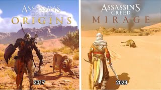 Assassin's Creed Mirage vs Assassin's Creed Origins - Physics and movement