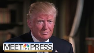 Donald Trump On Tim Kaine, Muslim Ban, Taxes, Roger Ailes (Full) | Meet The Press | NBC News