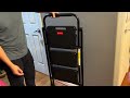 Bartnelli pro luxury stepladder  european made 3 step foldable step stool for home