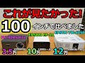 【100インチ対決】EPSON EF21、TW6250、PUTRIMS K12を比べてみたら…ついに人気の新型プロジェクターの実力がわかりました！