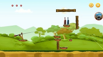 knock down bottles forest world level 41