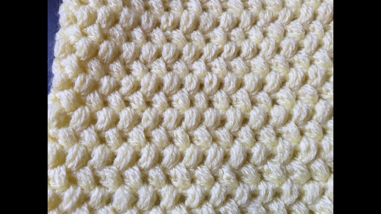 point au crochet pour gilet