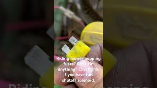 John Deere LA145 Riding lawn mower popping fuses as soon as key on, #johndeere