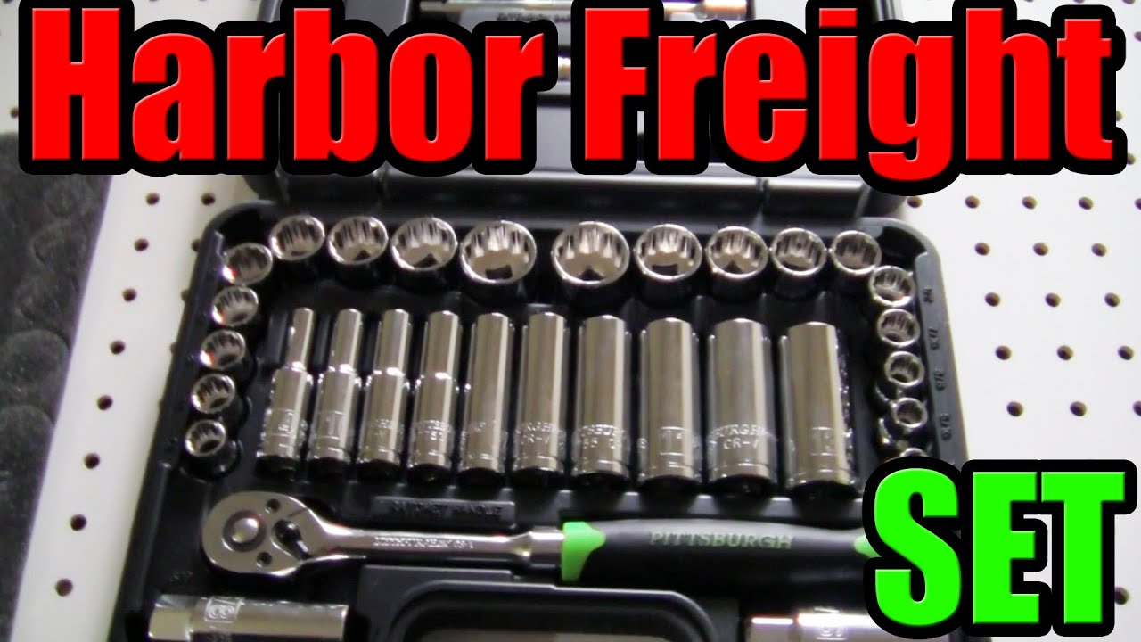 Harbor Freight 35 Pc 3/8 in. Drive SAE & Metric Socket set Unboxing