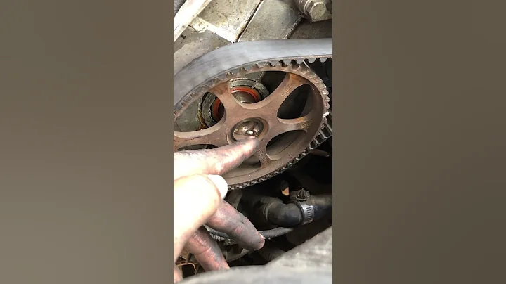 1.8T At The Very Least I Have Bent Valves😭 Broken Pulley Bolt 😪 #shorts #short #vw #automotive #diy