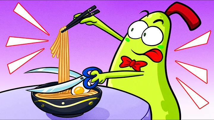 Testing Noodles || Crazy Food Challenge by Pear Co...