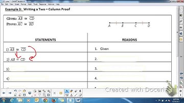 Geometry 2.5 Reasoning in Algebra & Geometry