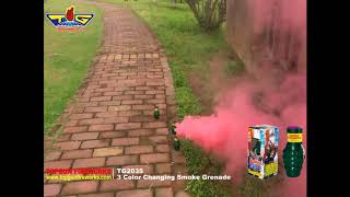 TG2035 3 COLOR CHANGING SMOKE GRENADE  ​(PULL STRING)​