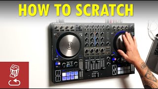 How to Scratch - taught by Accurate // Traktor S4 MK3 vs Vinyl // Turntable tutorial