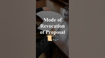 Mode of Revocation of Proposal 📜⚖️ | Contract Law | @LawfulUniverse | #RevocationofProposal #law