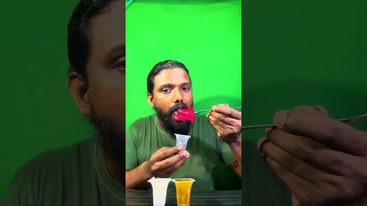 Клубнично-лимонно-клубничное желе, конфеты мукбанг асмр