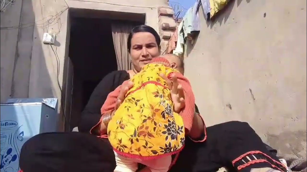 My Baby Enjoying the Morning Sun & Ready for Feeding daily routine multani family 