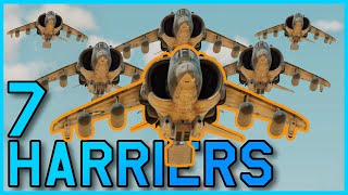 Bringing 7 Harriers into ONE War Thunder Ground Match!