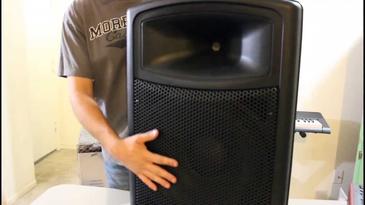 Harbinger APS15 Powered Speaker Review - YouTube
