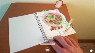 Augmented Gourmet - Special Event Augmented Reality course planner mobile app screenshot 1