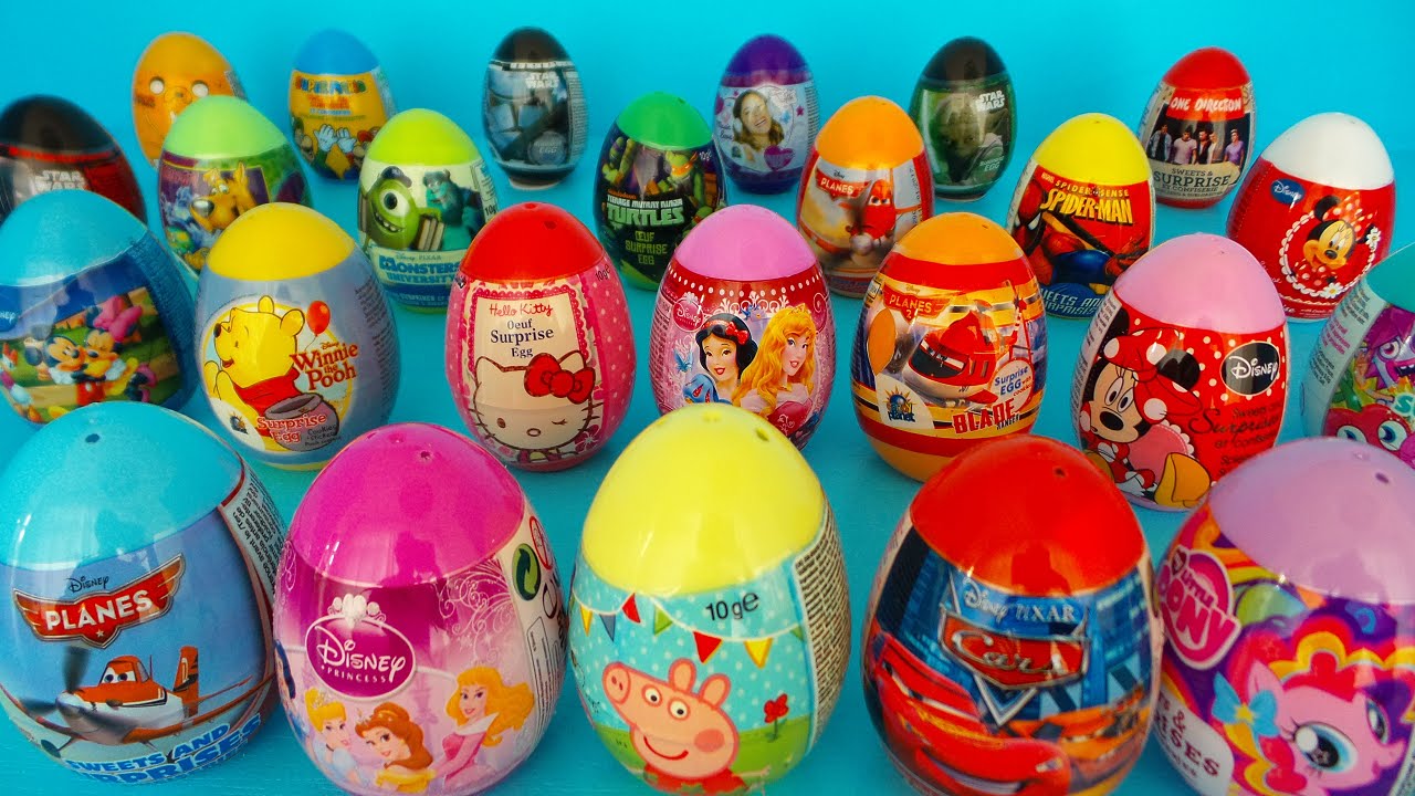 25 VERRASSINGSEIEREN UITPAKKEN PEPPA PIG, DISNEY EN MY LITTLE PONY - UNBOXING SURPRISE EGGS