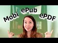 How do I convert my book to ePub or Mobi? | Which eBook file type do I need to upload to Amazon KDP?