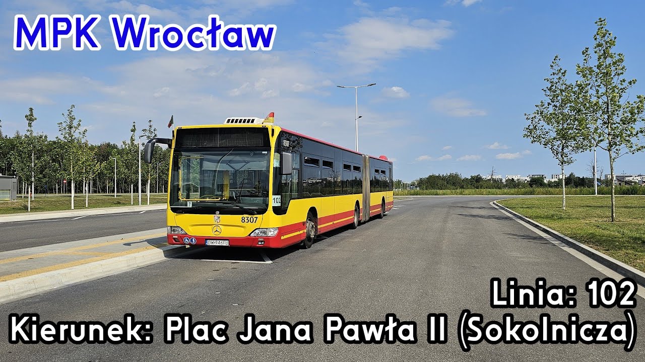 [🇵🇱PL] TIMELAPSE: MPK Wrocław - Linia: [🚍102]