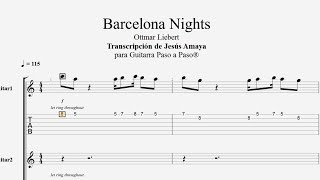 Barcelona Nights - Ottmar Liebert Tablatura por Jesús Amaya... chords