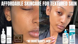 Affordable Skincare for Textured Skin| How to get smooth skin + Black Girl Friendly Sunscreen