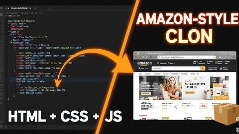 Job ready project | Using html css js | Amazon clone project for beginners and interview preparation