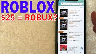 $25 Dollar ROBLOX GIft Card (2000) Robux 