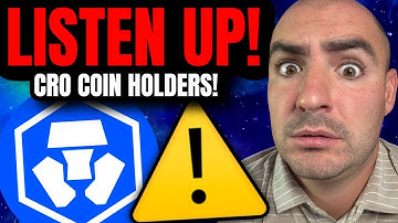 A Message To All CRO Coin Holders...(Crypto.com News)