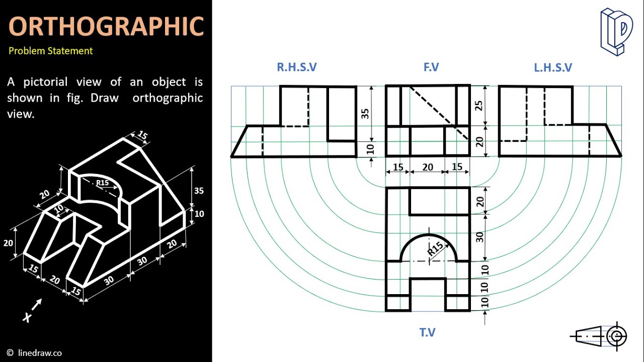 Orthographic Drawing II Engineering Drawing II इंजीनियरिंग ड्राइंग ...