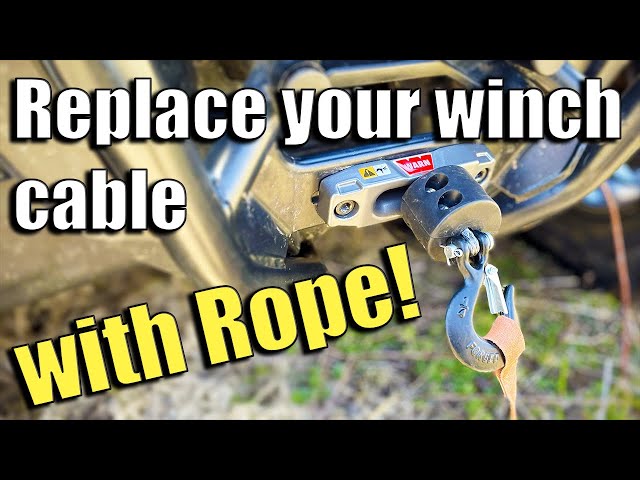 Installing Winch Rope on Your UTV - Replace Winch Cable with Synthetic Rope  [Polaris General 4] 