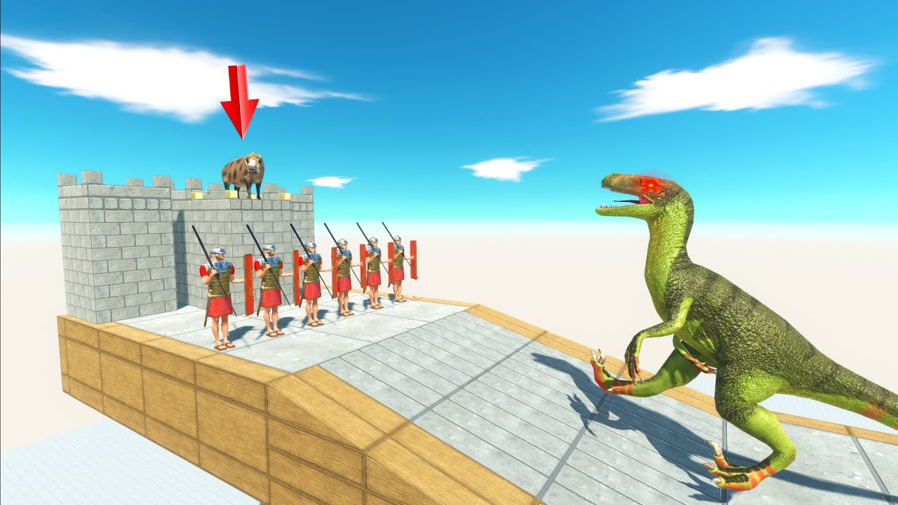 ROMAN ARMY PROTECTING THE PIG KING 🐖 | Animal Revolt Battle Simulator