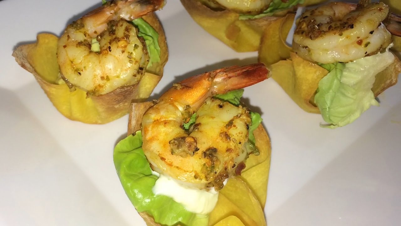 Chili Lime Prawns Wanton Wraps Baked Tgk 001 Youtube