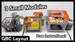 3 Small Lego GḂC modules with free instructions.