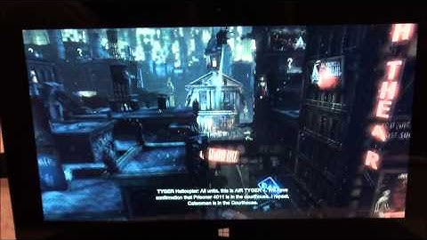 Batman Arkham City using Xbox Controller on the Surface Pro