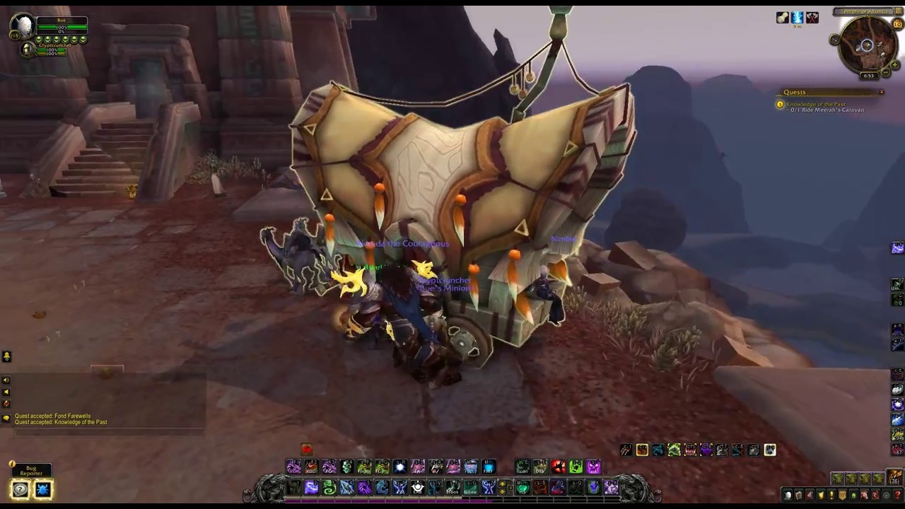WoW quest - Knowledge of the Past