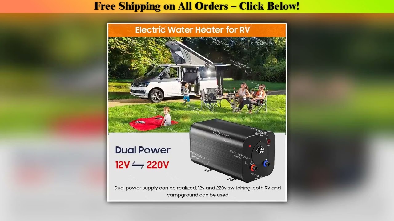 OEM customized DC12V 220V 3-8 gallon travel boiler RV electric water storage tank shower water