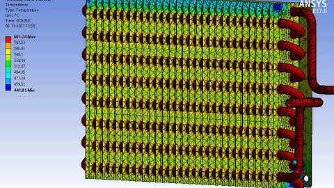 temperature distribution of Intercooler