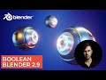 Boolean моделирование в Blender 2.9 | Настройка материалов и света | Уроки на русском