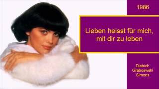 Lieben heisst für mich, mit dir zu leben -  Mireille Mathieu