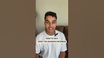 😏 How to Say “Mind Your Business” in Moroccan Darija 🇲🇦 | Funny & Useful Darija Expression