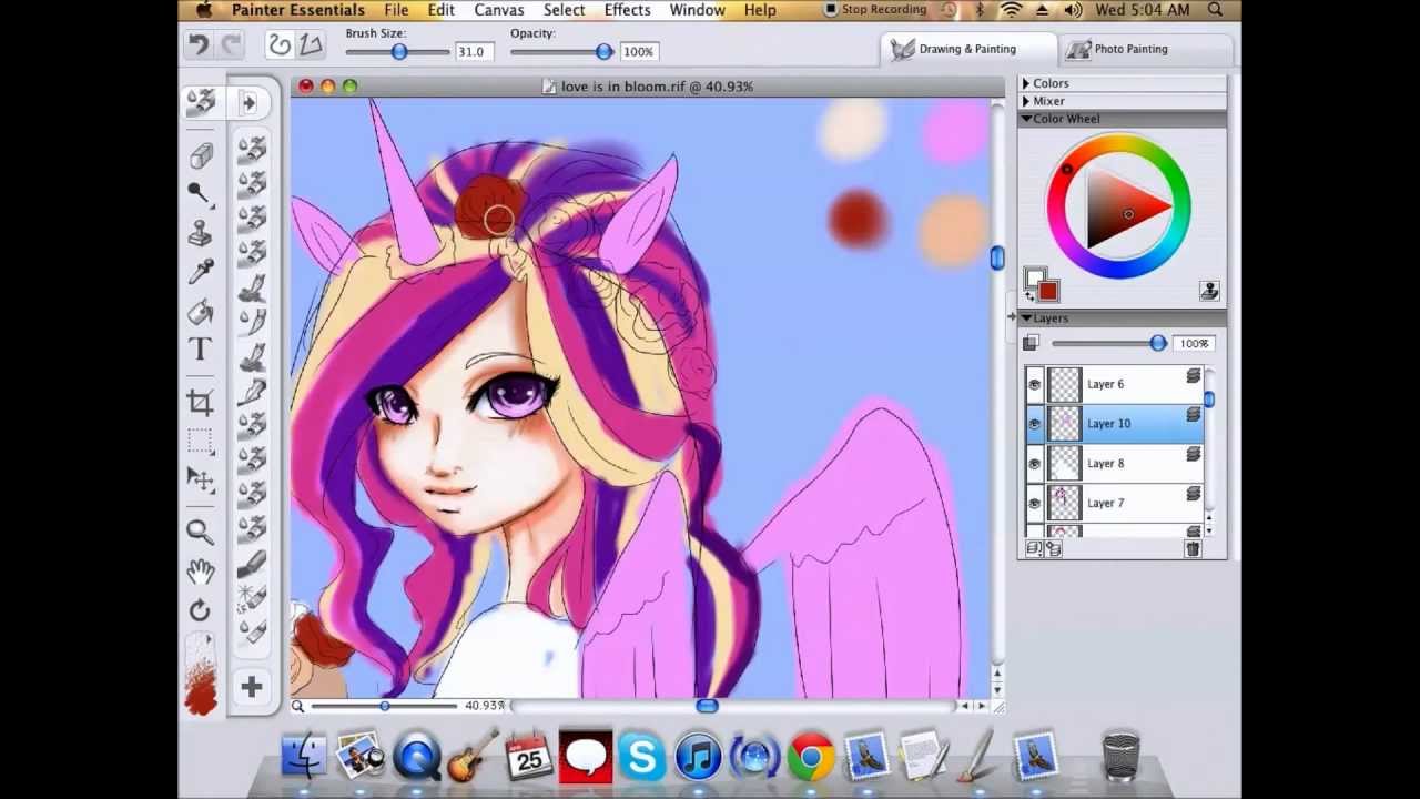 Mlp Fim Princess Cadence Corel Painter Essentials 4 Speed Paint