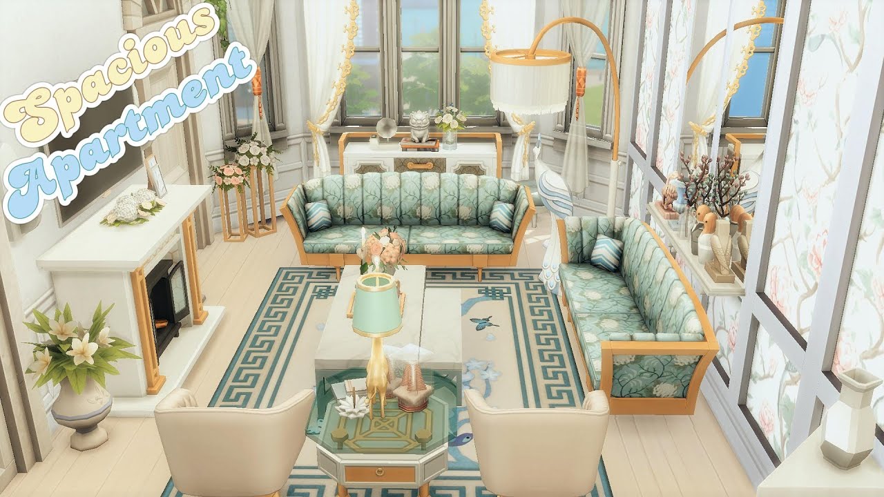 Spacious Apartment 👪👵 | The Sims 4 | Stop Motion Build | NoCC