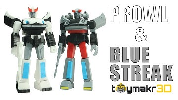 [ FREE STL FILES ] 3D Printed G1 Transformers Prowl & Bluestreak